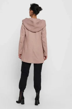 Sobretudo Com Capuz E Fecho-Eclair