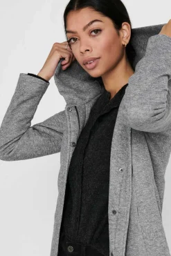 Sobretudo Com Capuz E Fecho-Eclair