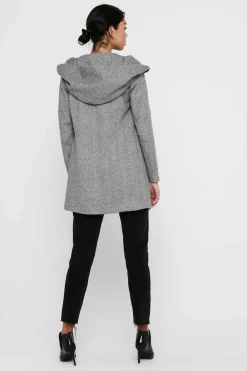 Sobretudo Com Capuz E Fecho-Eclair