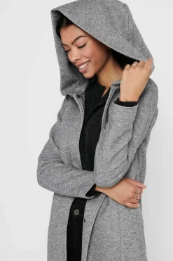 Sobretudo Com Capuz E Fecho-Eclair