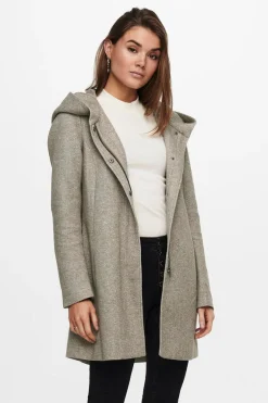 Sobretudo Com Capuz E Fecho-Eclair