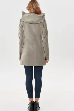 Sobretudo Com Capuz E Fecho-Eclair