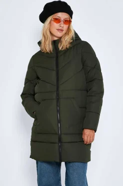 Sobretudo Comprido Acolchoado