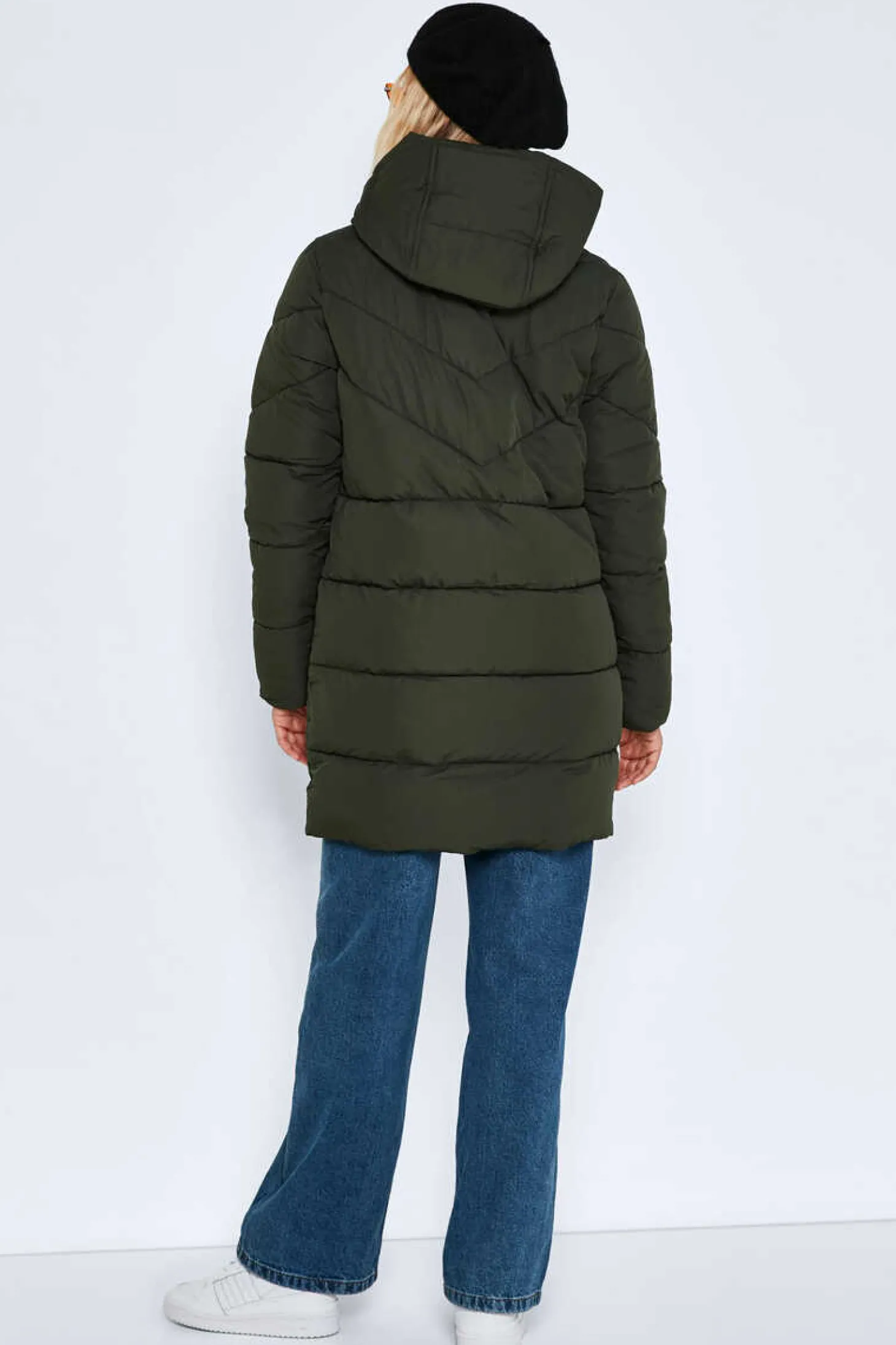 Sobretudo Comprido Acolchoado