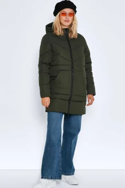 Sobretudo Comprido Acolchoado