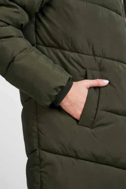 Sobretudo Comprido Acolchoado