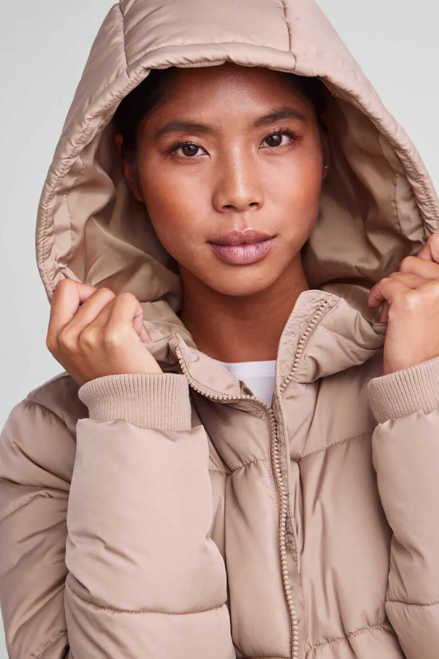 Sobretudo Comprido Acolchoado