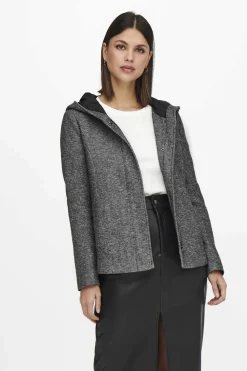 Sobretudo Curto Com Capuz