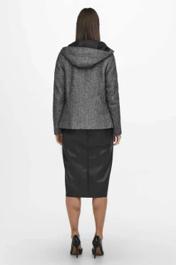 Sobretudo Curto Com Capuz