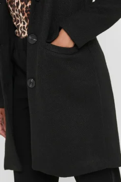 Sobretudo De Bombazina Com Botoes