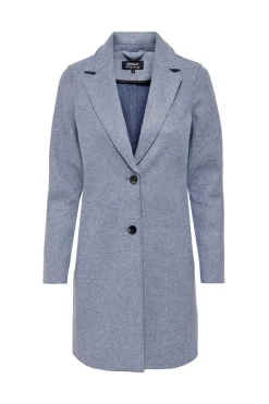 Sobretudo De Mulher Com Gola De Lapela E Botoes