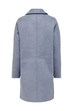 Sobretudo De Mulher Com Gola De Lapela E Botoes