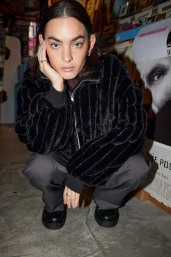 Sobretudo De Pelo Sintetico