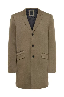 Sobretudo Fecho Abotoado