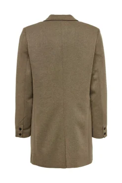 Sobretudo Fecho Abotoado