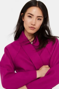 Sobretudo Fucsia Comprido