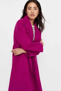 Sobretudo Fucsia Comprido