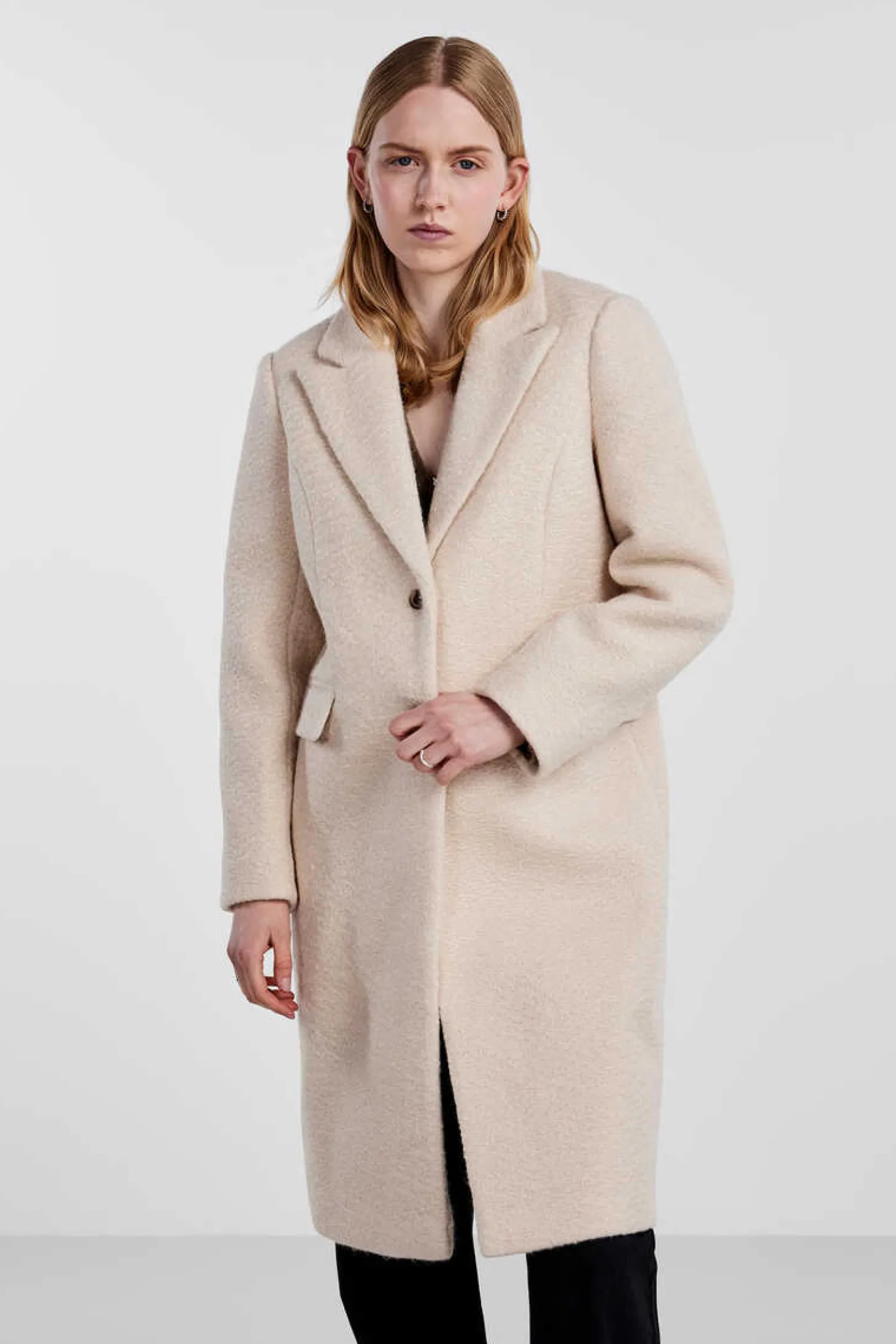 Sobretudo Gola De Lapela