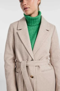 Sobretudo Gola De Lapela