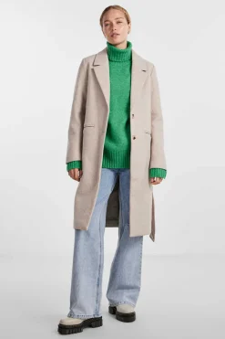 Sobretudo Gola De Lapela