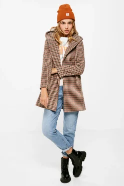 Sobretudo Xadrez Capuz La