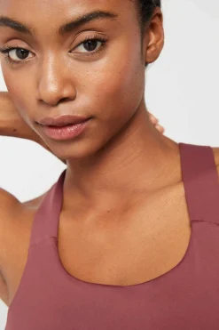 Soutien Desportivo Color Block Grena 4D Stretch