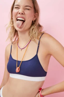 Soutien Top Algodao Marinho