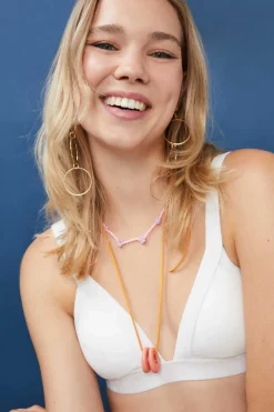 Soutien Top Triangular Algodao Branco