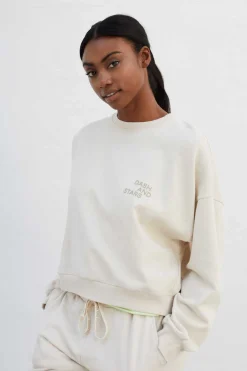 Sweatshirt 100% Algodao Branco