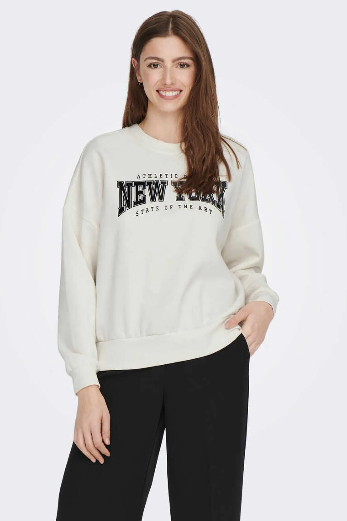 Sweatshirt Algodao Mensagem Bordada
