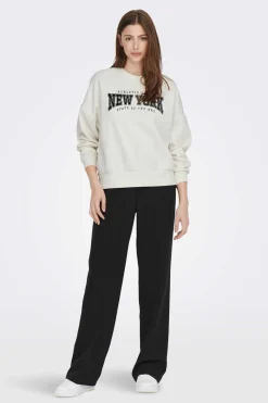 Sweatshirt Algodao Mensagem Bordada