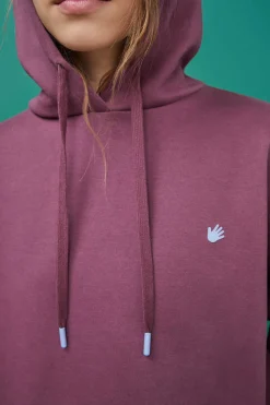 Sweatshirt Capuz Felpa Bordeaux Logo