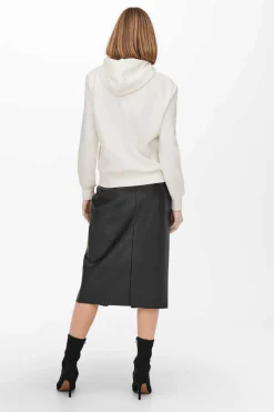 Sweatshirt Com Capuz E Estampado Frontal.