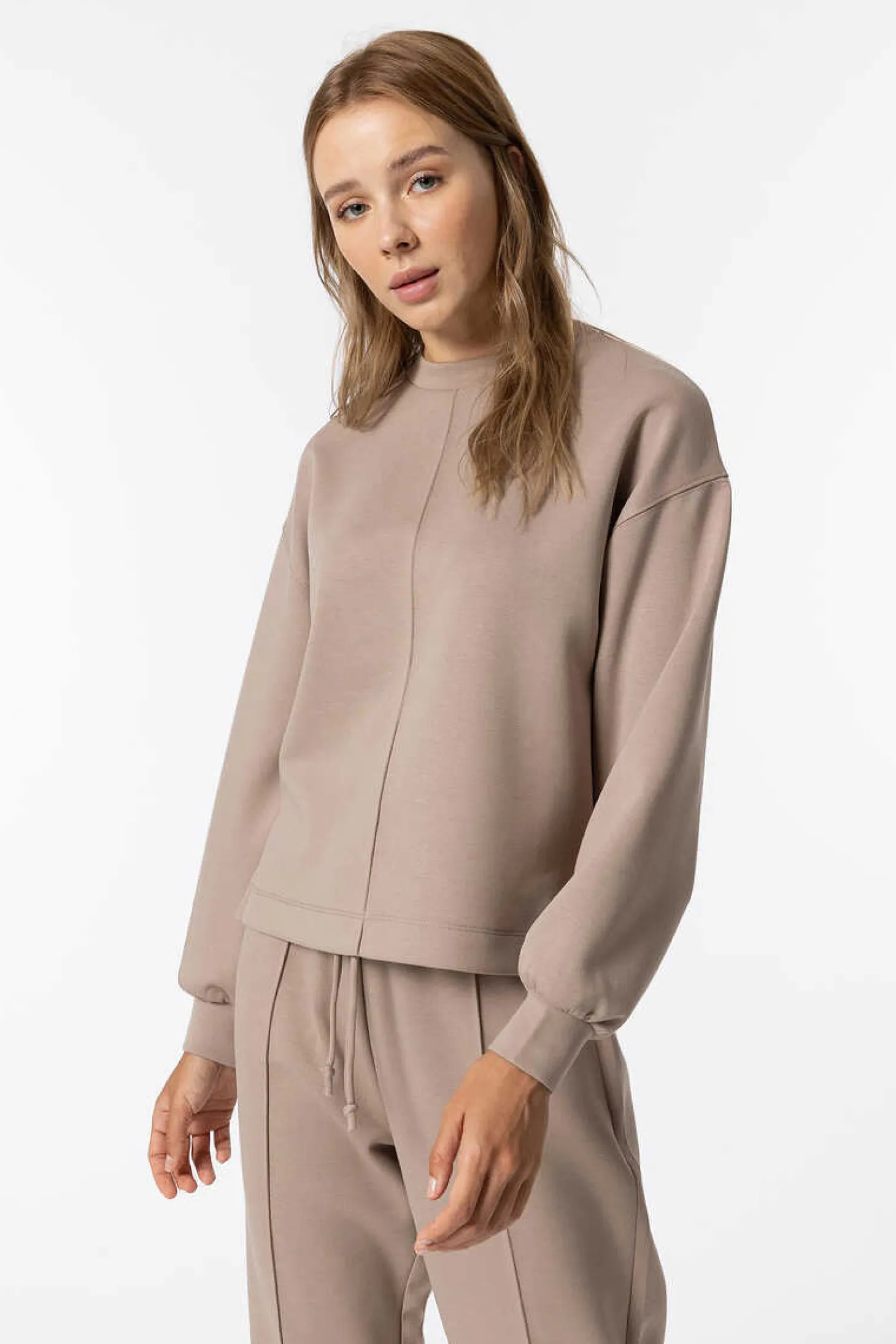 Sweatshirt Com Detalhe Costura