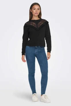 Sweatshirt Com Folhos