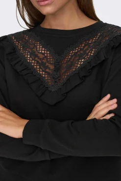 Sweatshirt Com Folhos