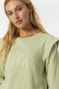 Sweatshirt Com Texto Bordado