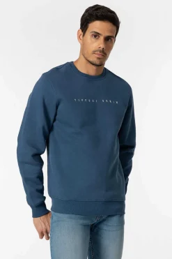 Sweatshirt Com Texto Bordado