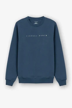 Sweatshirt Com Texto Bordado