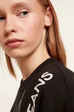 Sweatshirt De Manga Comprida E Gola Caixa