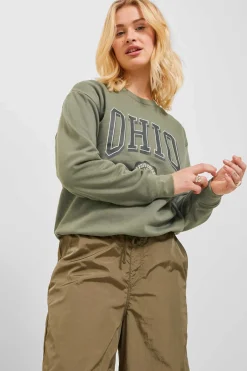 Sweatshirt De Mulher Estampado College