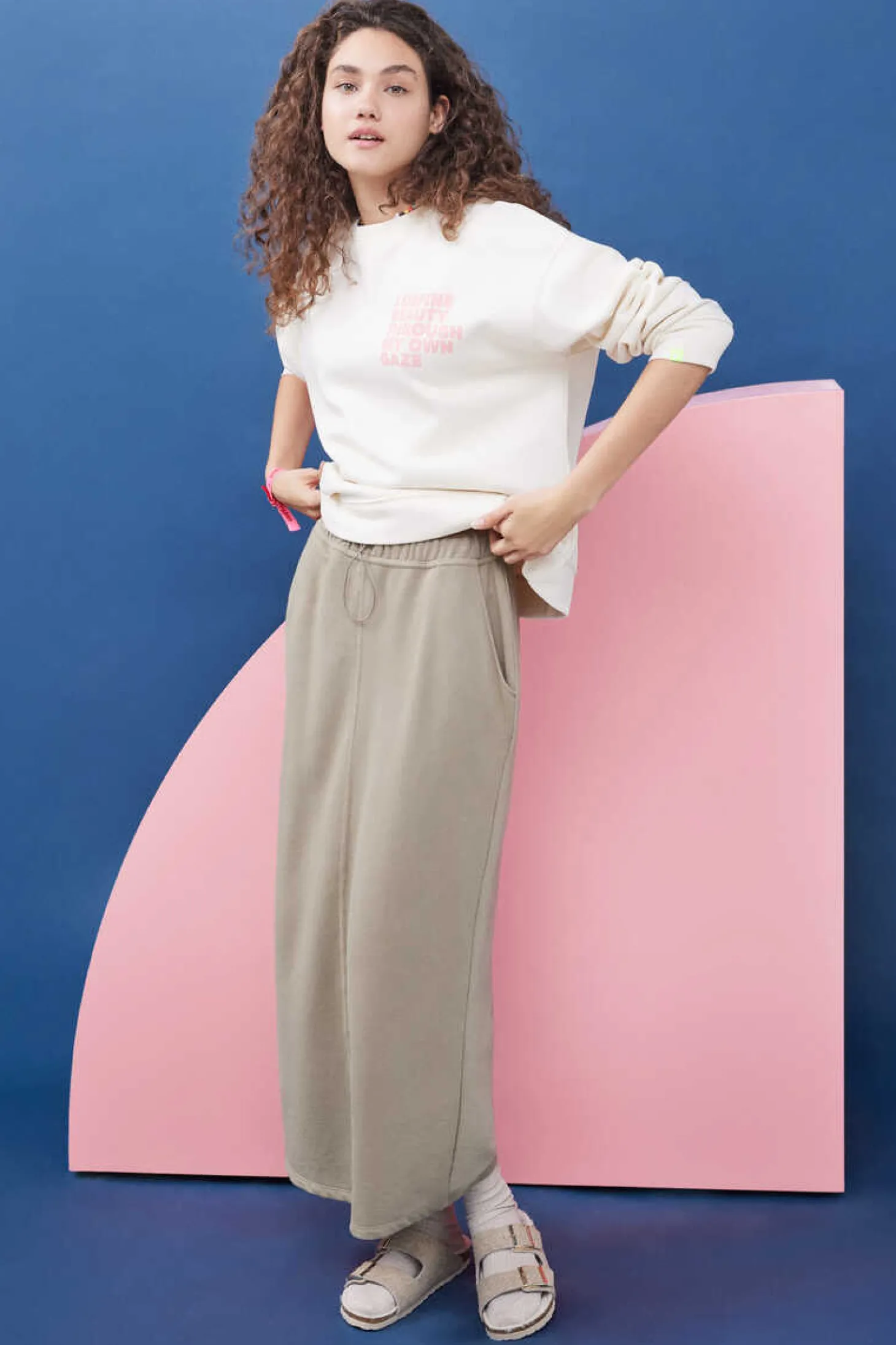 Sweatshirt Felpa Branca Logo Manga