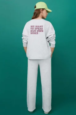 Sweatshirt Felpa Logo Manga