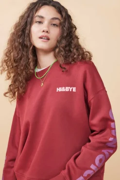 Sweatshirt Felpa Vermelha Logo Manga