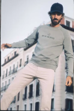 Sweatshirt Gola Redonda Com Logo Frontal