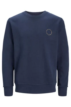 Sweatshirt Gola Redonda Estampado Traseiro