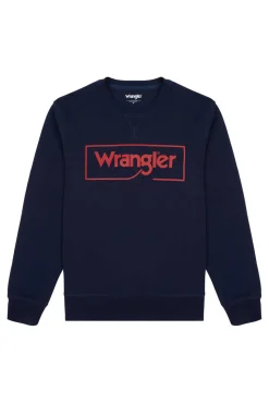 Sweatshirt Marinho De Ajuste Regular