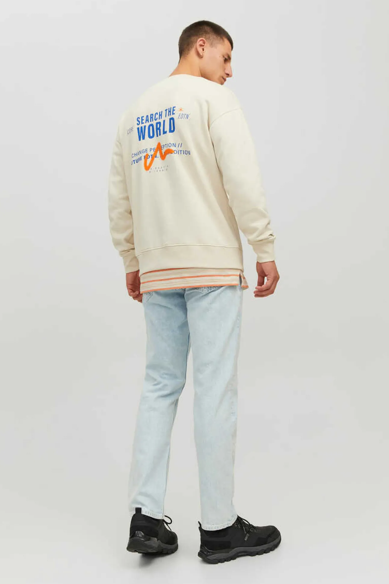 Sweatshirts Corte Descontraido Gola Redonda