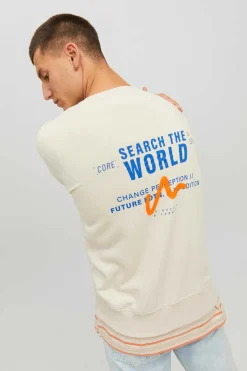 Sweatshirts Corte Descontraido Gola Redonda