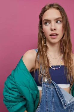 Top Bandeau Algodao Escuro